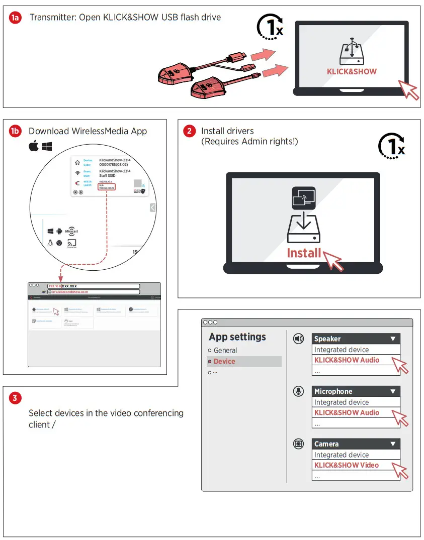 Kindermann KLICK&SHOW K-FX Wireless Conferencing System - Figure 6