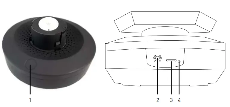 levenhuk Discovery Star Sky P7 Planetarium - off button
