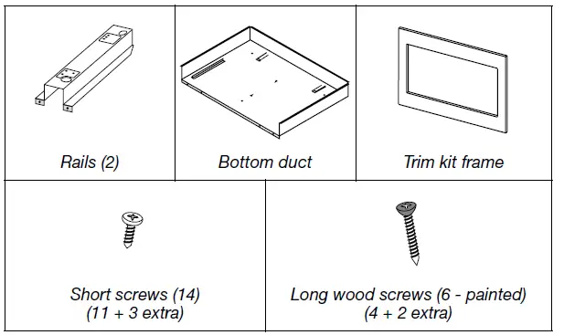 FORTE F30MVTKSS Built-In Trim Kit fig 1