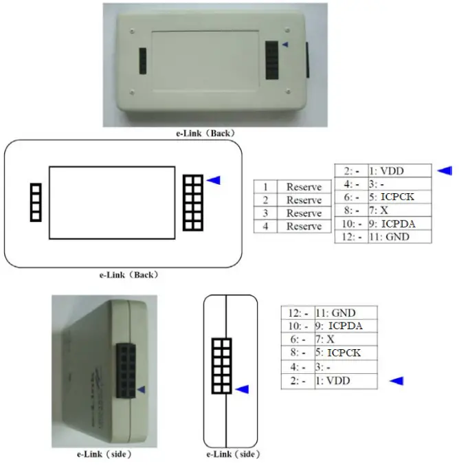 HOLTEK BC66F2332 Easy DEV - ICP Pin Assignment