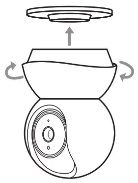 tp-link tapo Pan Tilt Home Security Wi-Fi Camera - Mounting Instructions 3