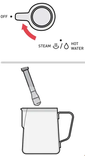 EMM2900 Compact Barista Espresso Machine Use illustration