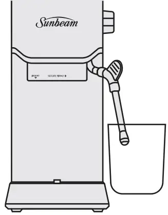 EMM2900 Compact Barista Espresso Machine Use illustration