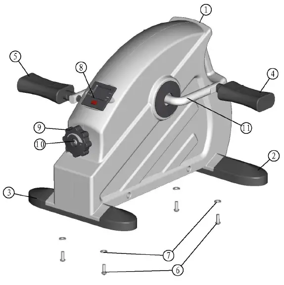 CONDOR-100717-Deluxe-Pedal-Exerciser-Machine-fig-1