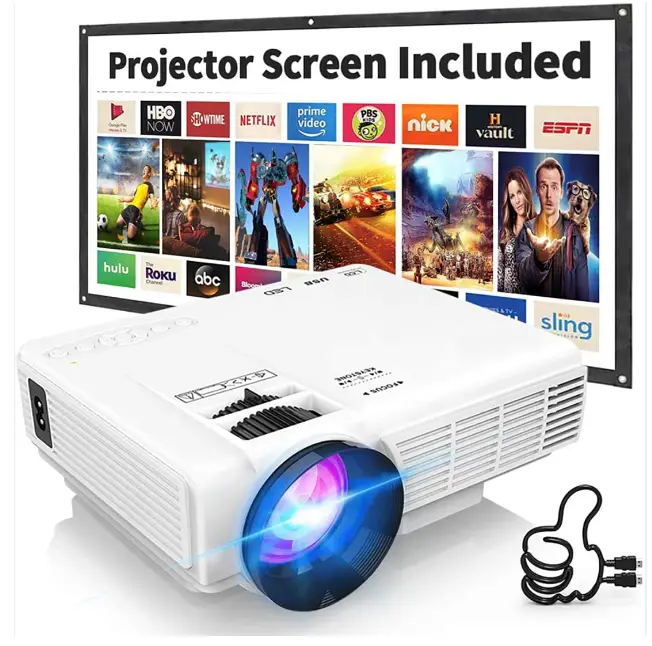 DR.-Q-HI-04-Projector-with-Projection-Screen-1080p