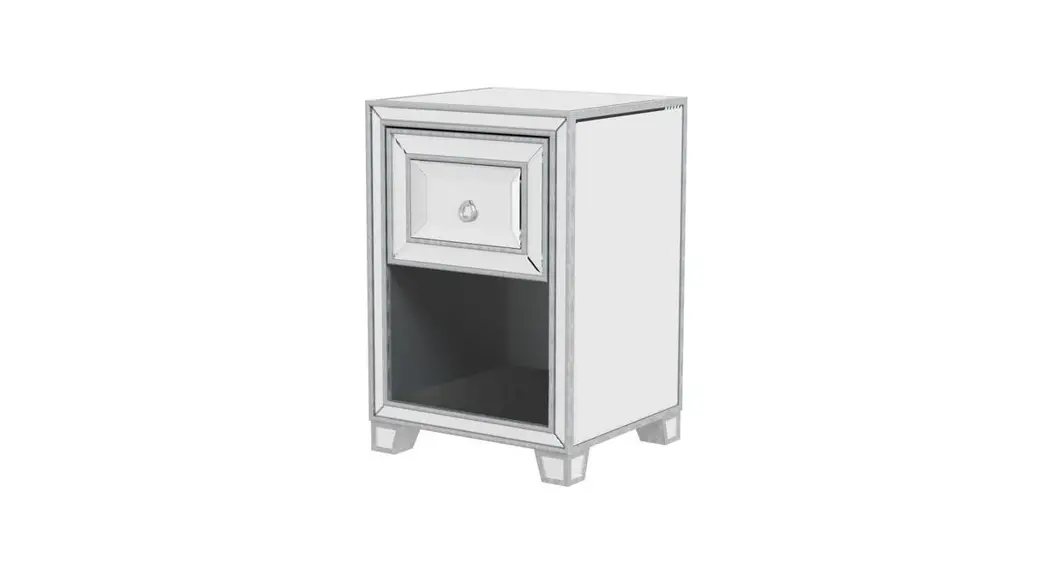 Urtr T-01448-8 1-drawer Silver Nightstand Bedroom Instruction Manual Urtr T-01448-8 1-drawer Silver Nightstand Bedroom Instruction Manual