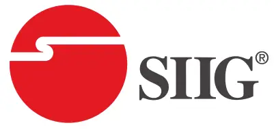 SIIG CE-KV0H11-S1 4-Port DisplayPort 1.4 8K MST Dual Head KVM Console Switch - Logo