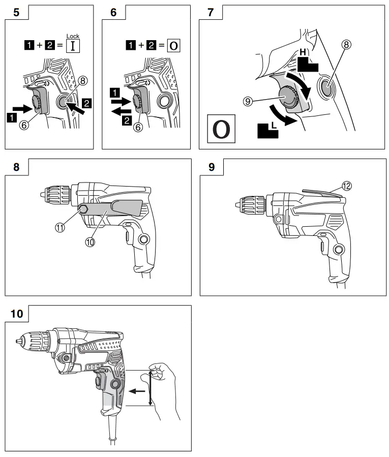 HiKOKI D 10VC3 Battery Drill Driver fig1