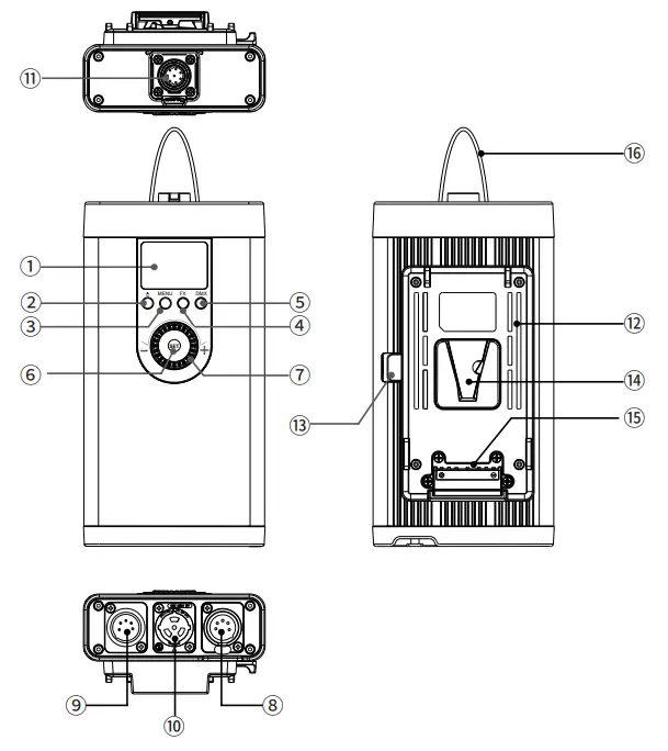 Godox UL 60 Bi Color Silent LED Light - Controller