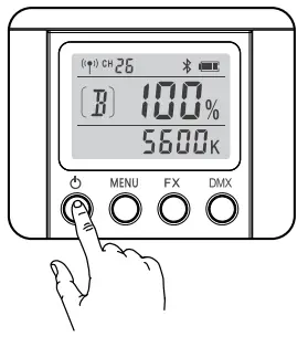 Godox UL 60 Bi Color Silent LED Light - button again