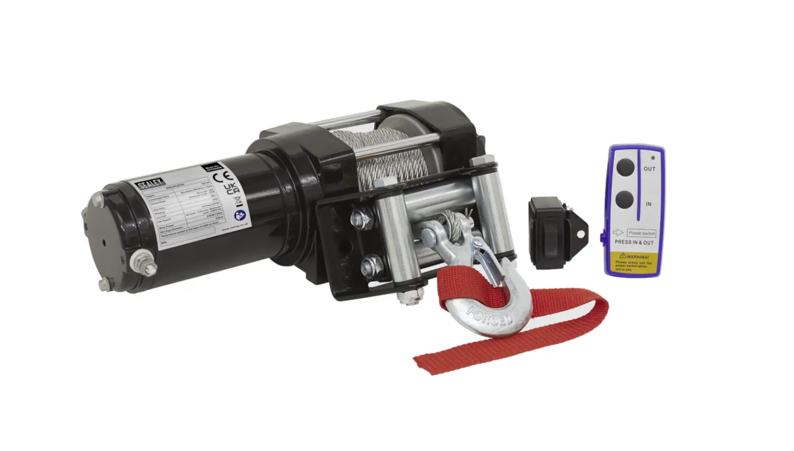 Sealey Atv1000w Atv Winch 1000kg Line Pull 12v Instructions