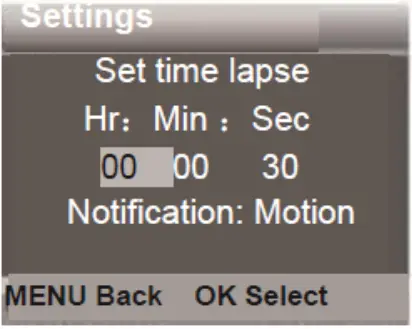DENVER WCS-5020 Infrared Trail Camera -lapse function