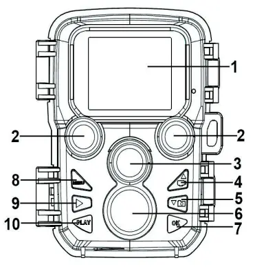 DENVER WCS-5020 Infrared Trail Camera-parte Camera