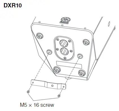 YAMAHA UB-DXRDHR10 U-Bracket Owner's Manual - Attach the bottom plate to the bottom of the speaker