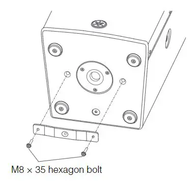 YAMAHA UB-DXRDHR10 U-Bracket Owner's Manual - The mounting position of the plate is sealed with screws