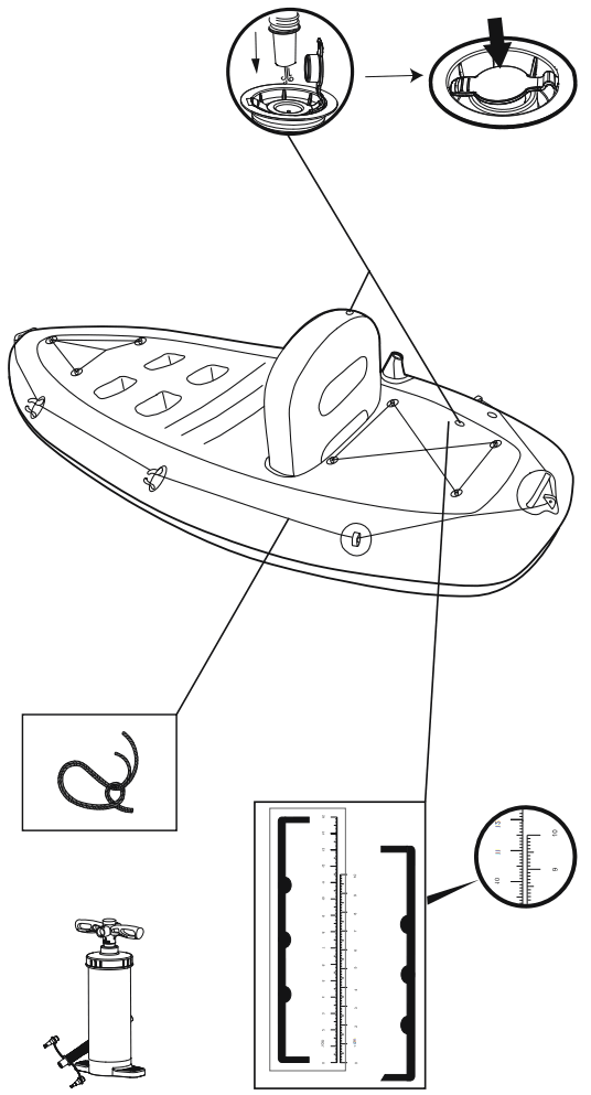 Bestway 65097E Hydro-Force Koracle Inflatable Fishing Kayak Set - Fig2