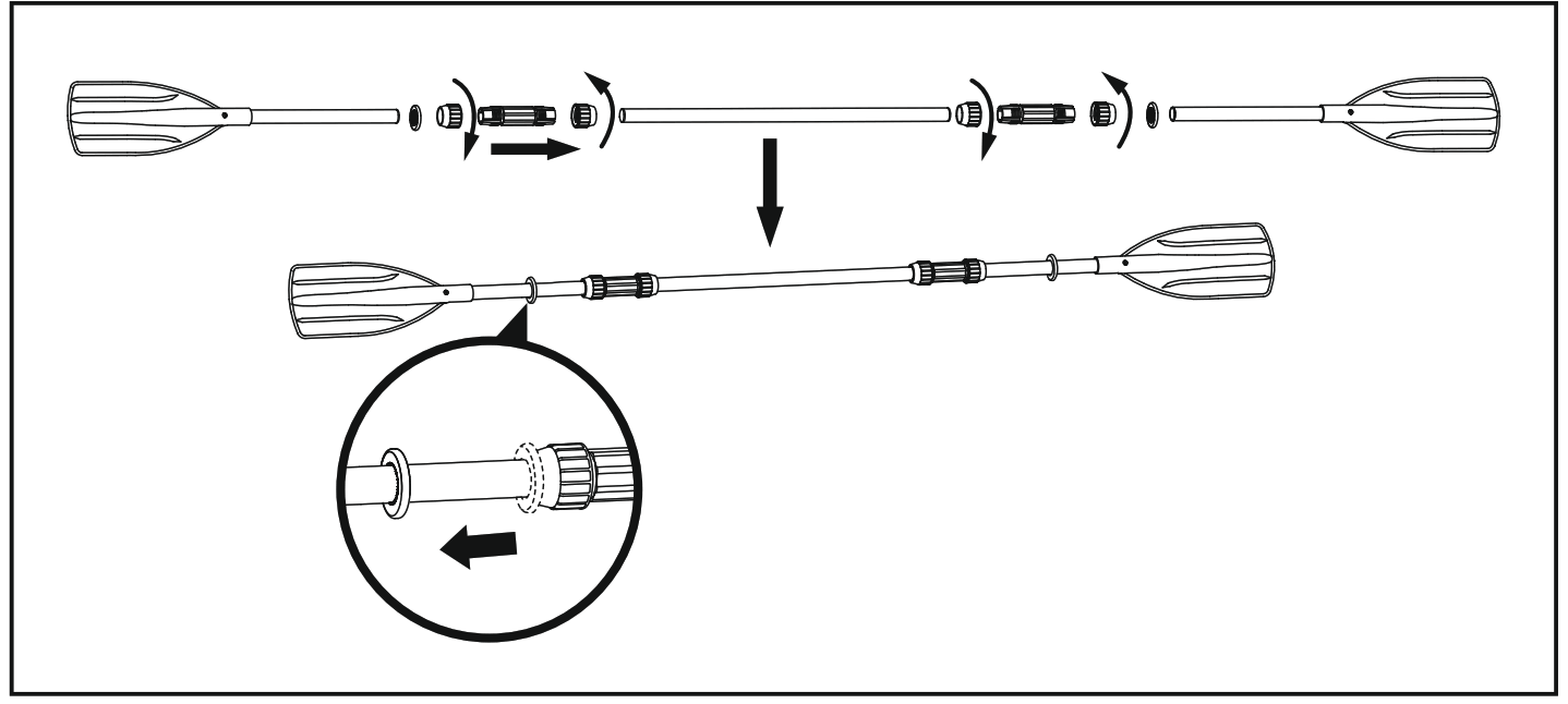 Bestway 65097E Hydro-Force Koracle Inflatable Fishing Kayak Set - Fig3