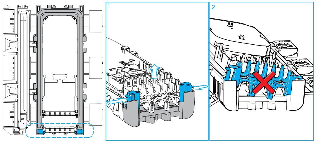 COMMSCOPE CC 100 NOVUX Fiber Optic System - Remove fiber organizer