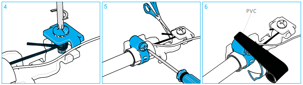 COMMSCOPE CC 100 NOVUX Fiber Optic System - aramid yarn around the bolt