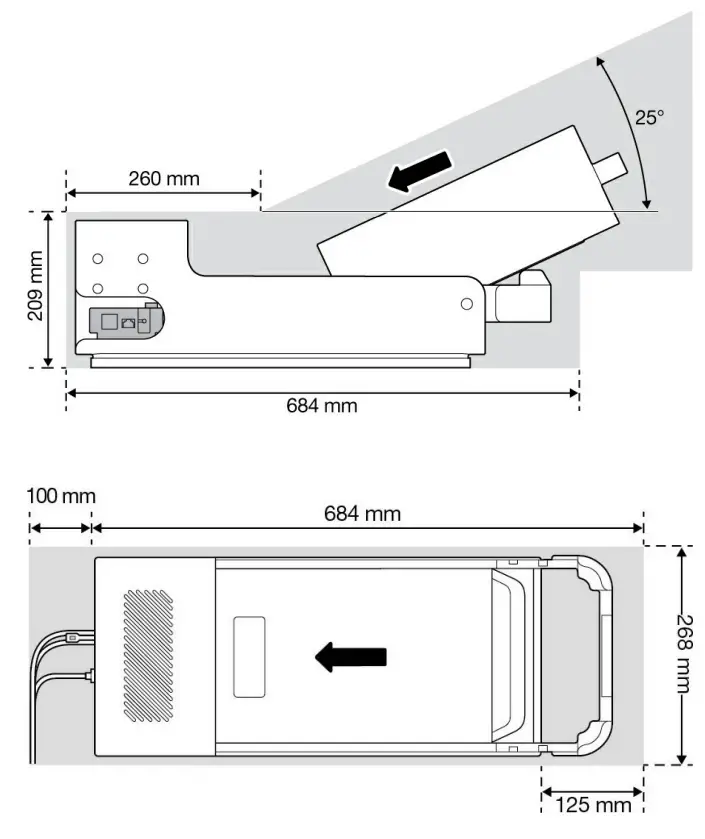 Recommended clearances