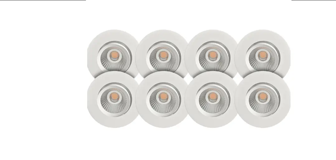 Namron 3220234 Alfa Eco Downlight 8w Matt Hvit 8-pack Instruction Manual