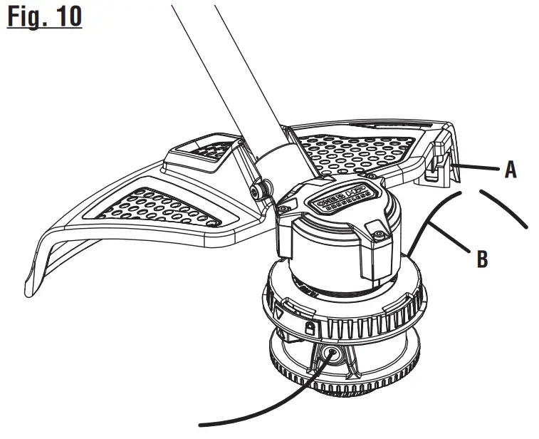 RYOBI P20190VNM 18 Volt Brushless Grass Trimmer - fig 11