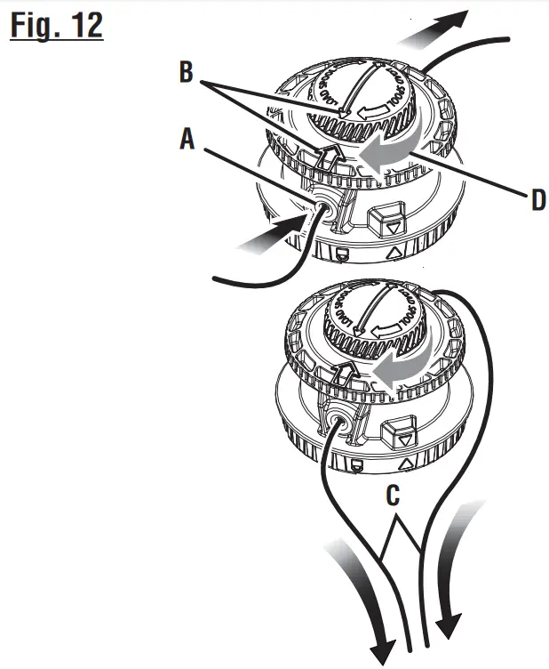 RYOBI P20190VNM 18 Volt Brushless Grass Trimmer - fig 13