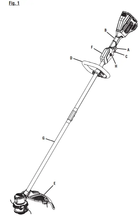 RYOBI P20190VNM 18 Volt Brushless Grass Trimmer - fig 2