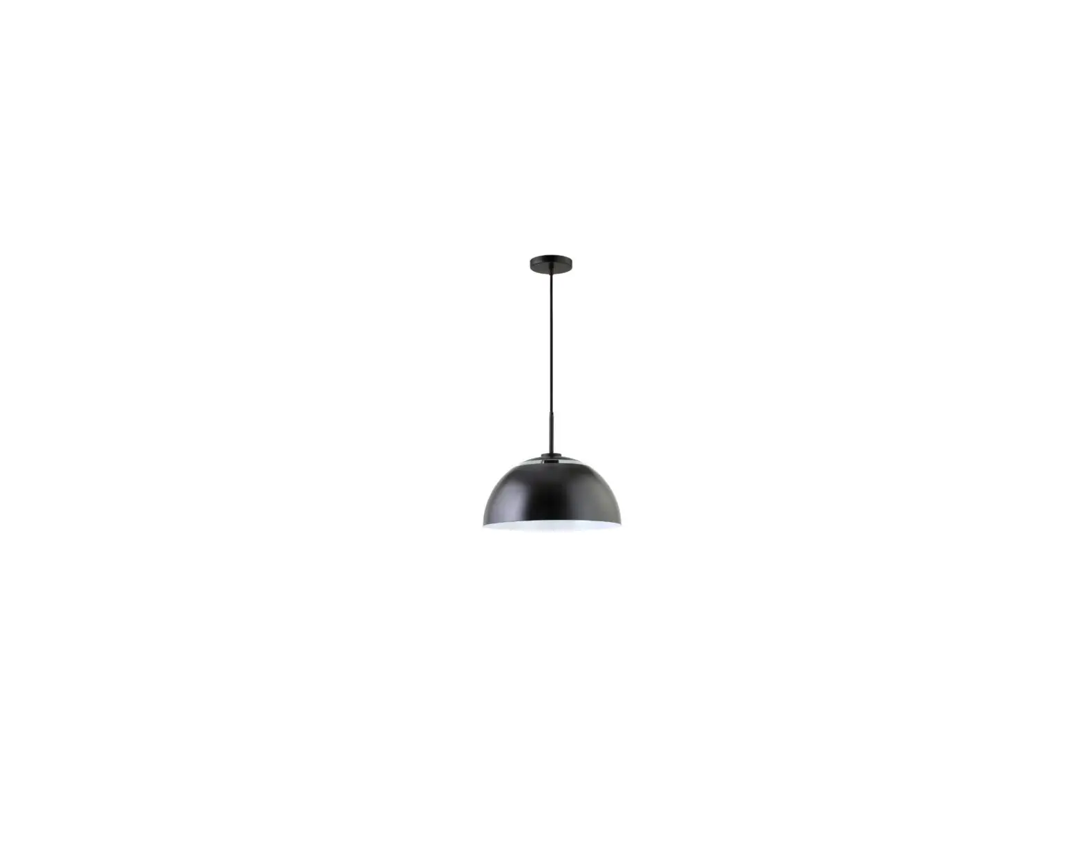 Hailey Home Pd1656 Jordyn Matte Black Modern-contemporary Dome Pendant Light User Manual