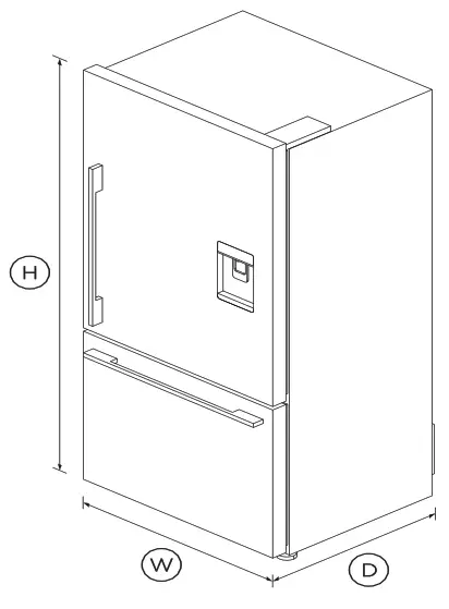 FISHER PAYKEL RF170WDRX5 N Freestanding Refrigerator Freezer, 32 Inch, 17.1 cu ft - 1