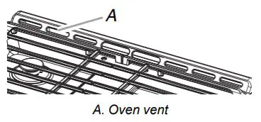 KitchenAid KSDG950ESS-1 30 Inch Stainless Steel Down Slide In Dual Fuel Range User Guide - Oven vent