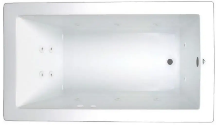 Laurel-Mountain-7236PW064-PARKER-7-72-Inch-x-36-Drop-In-Acrylic-Whirlpool-fig-1