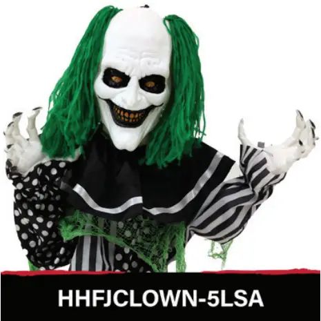 Haunted Hill Farm HHCLOWN 16FS Haunted Circus Collection - ABSINTHE