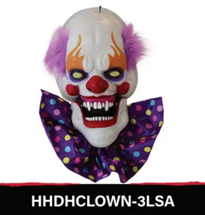 Haunted Hill Farm HHCLOWN 16FS Haunted Circus Collection - CLOWN HEAD 3