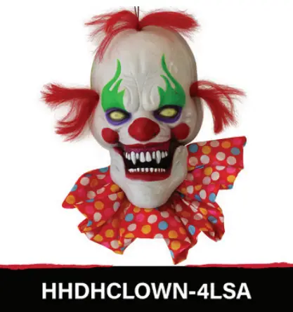 Haunted Hill Farm HHCLOWN 16FS Haunted Circus Collection - CLOWN HEAD 4
