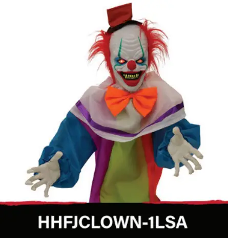 Haunted Hill Farm HHCLOWN 16FS Haunted Circus Collection - FRANCO