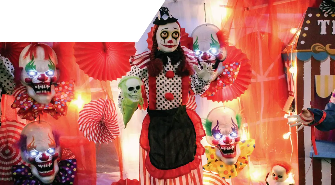 Haunted Hill Farm HHCLOWN 16FS Haunted Circus Collection