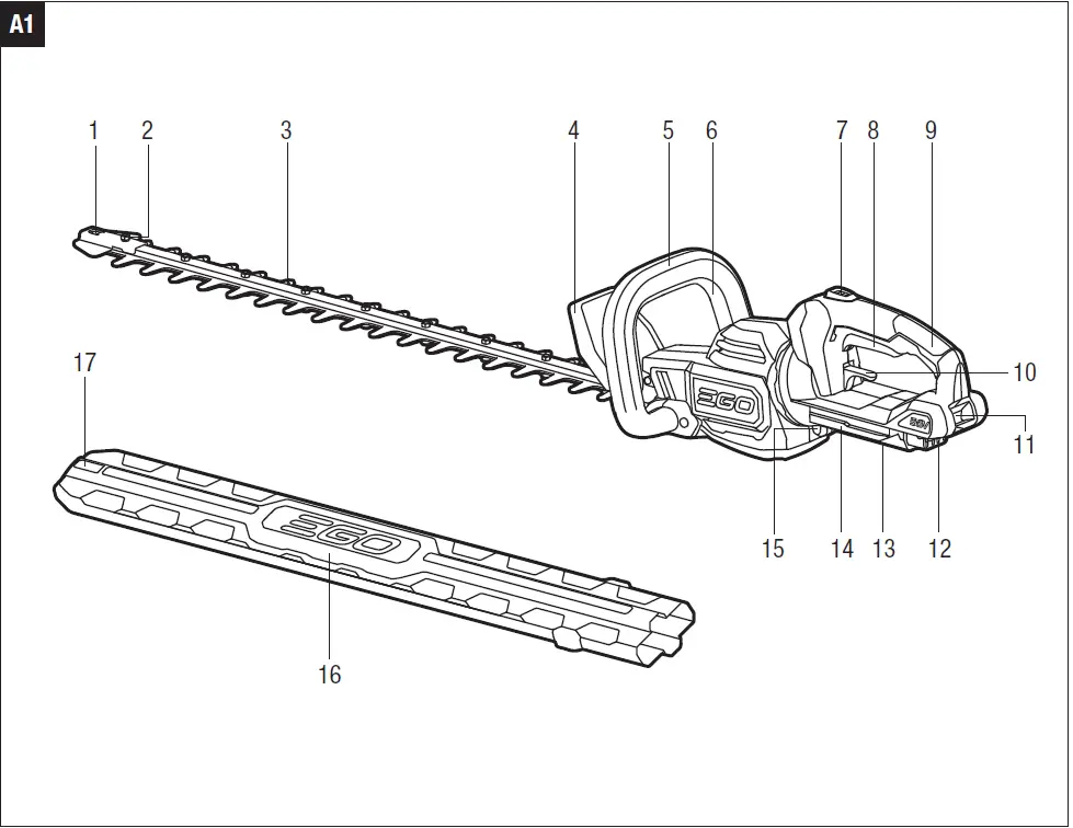EGO HT2600E 56V Lithium Ion Cordless Hedge Trimmer 01