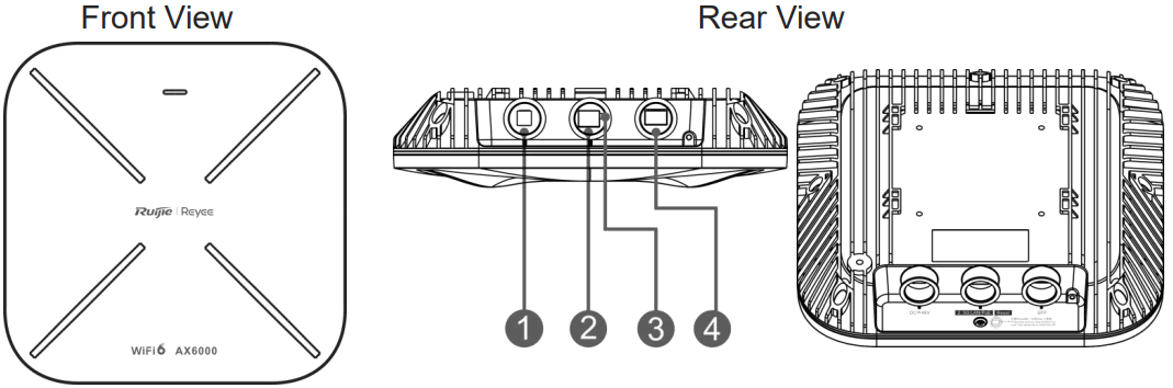 Ruijie RG RAP6260H D High Density Outdoor Omni Directional Access Point