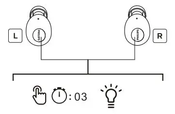 Philips 2000 Series Earbuds - Auto power on