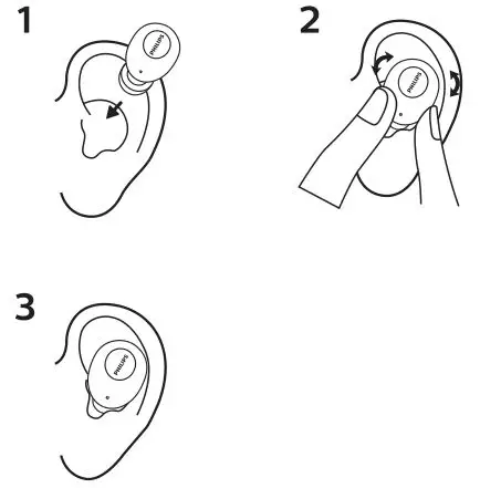 Philips 2000 Series Earbuds - How to wear