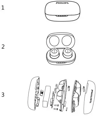 Philips 2000 Series Earbuds - Remove the integrated battery 2
