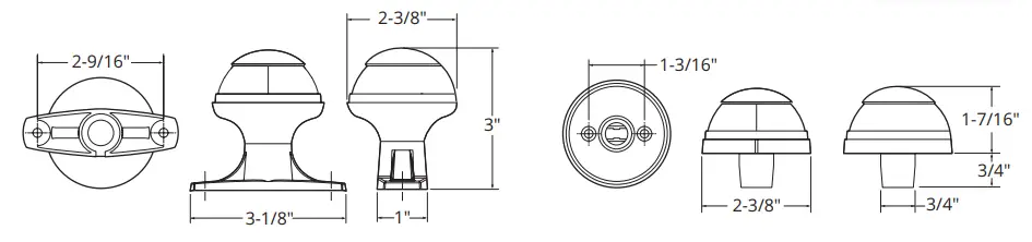 attwood 5580 All-Round Fixed Base Lights - Fig 3