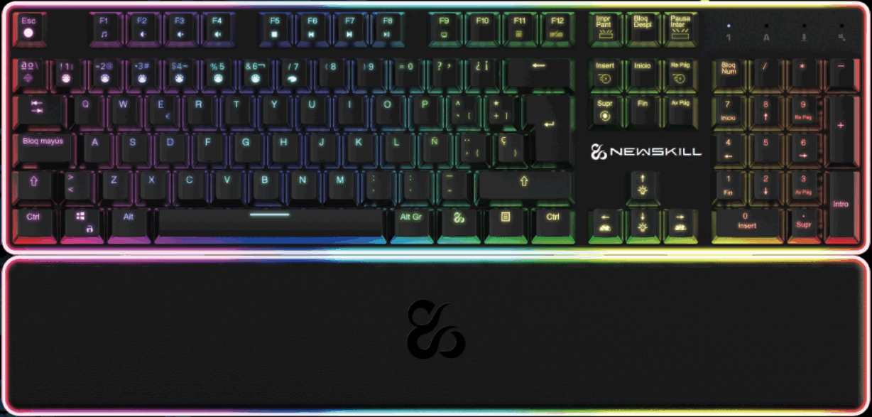 NEWSKILL Gungnyr TKL Pro Professional OPTO Mechanical RGB Gaming Keyboard