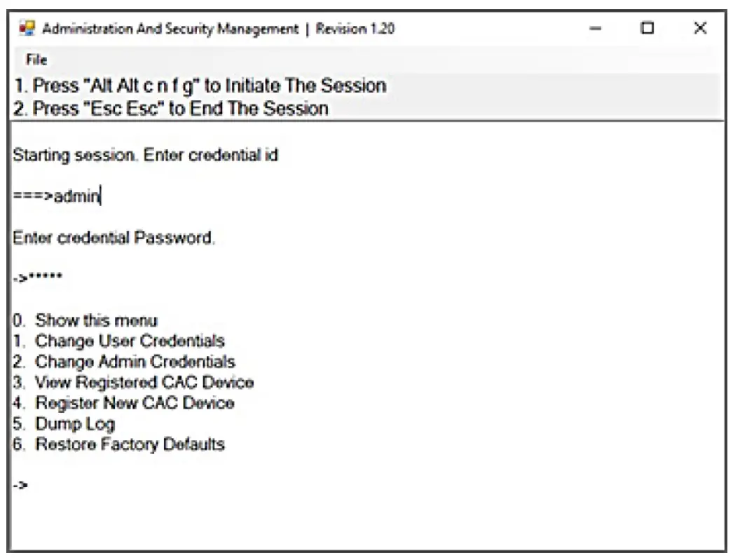 Dumping the Event Log via User Menu Options