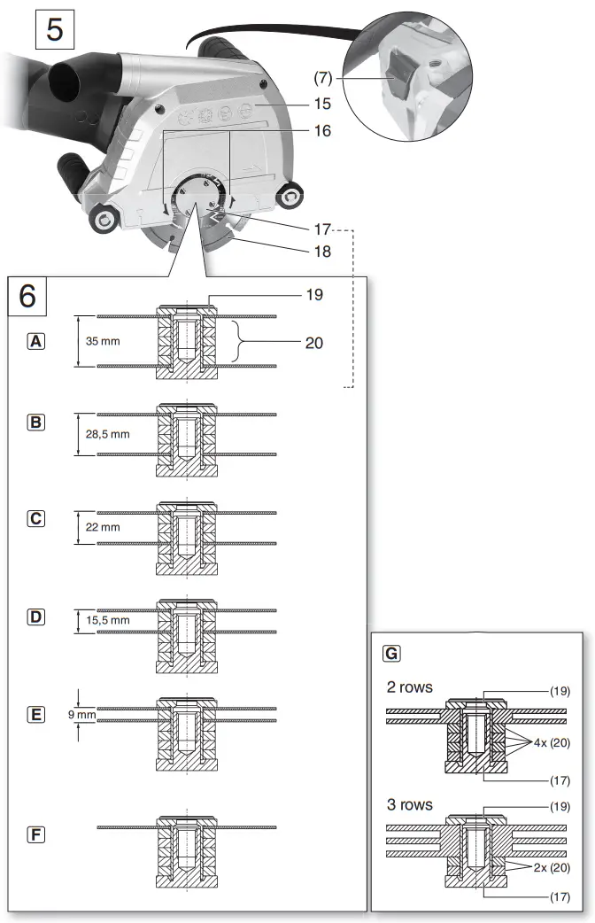 HIKOKI CM 5MA 125mm Wall Chaser -fig2
