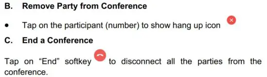 FIG 4 Remove Party from Conference