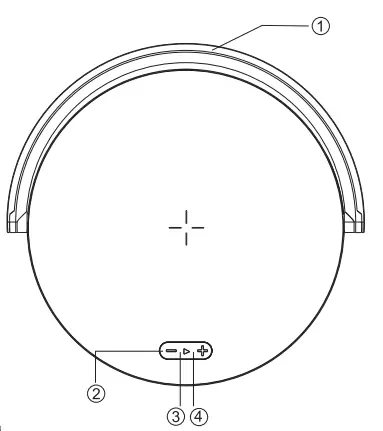 EZVALO Wireless Charger Music Lamp -