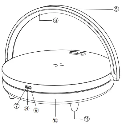EZVALO Wireless Charger Music Lamp - Get to know your product