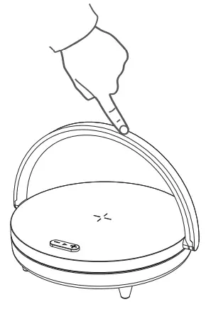 EZVALO Wireless Charger Music Lamp - How to use